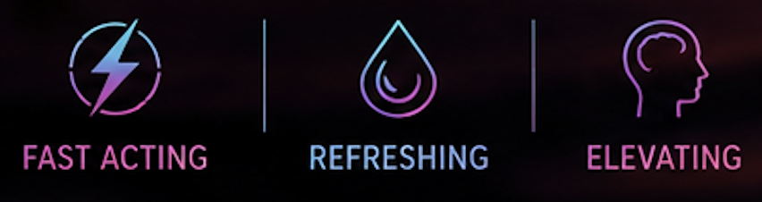 Fast Acting · Refreshing · Elevating