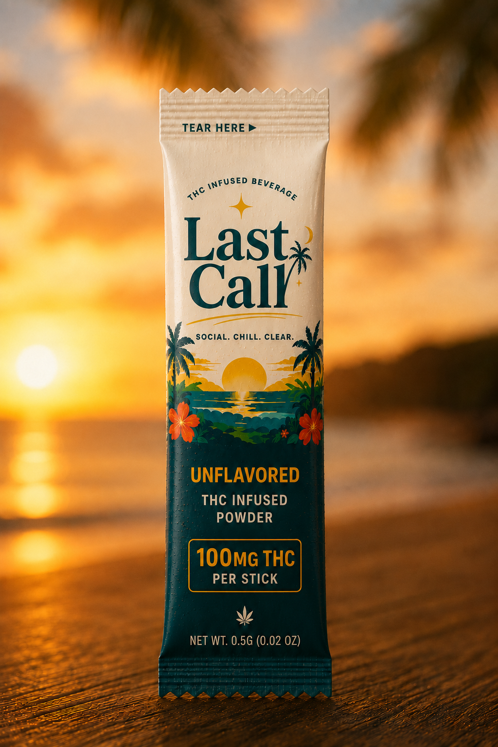Last Call 100mg THC Powder Pack 10 Pieces
