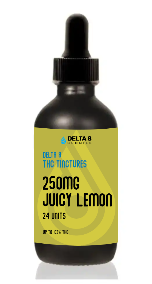 250MG Juicy Lemon Delta 8 Tincture