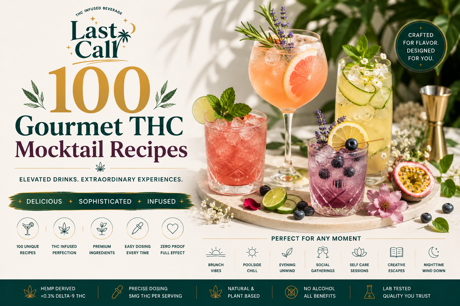 100 Gourmet THC Mocktail Recipes