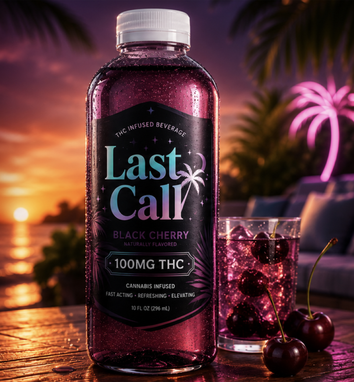 Last Call Black Cherry 100MG THC Beverage