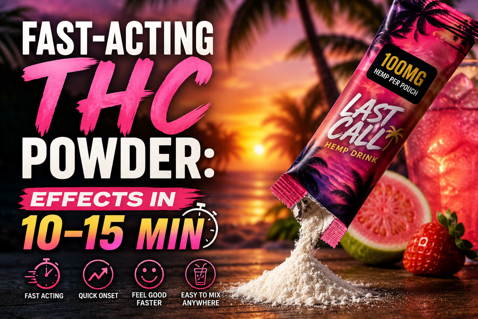 Fast-Acting THC Powder: Effects in 10–15 Min