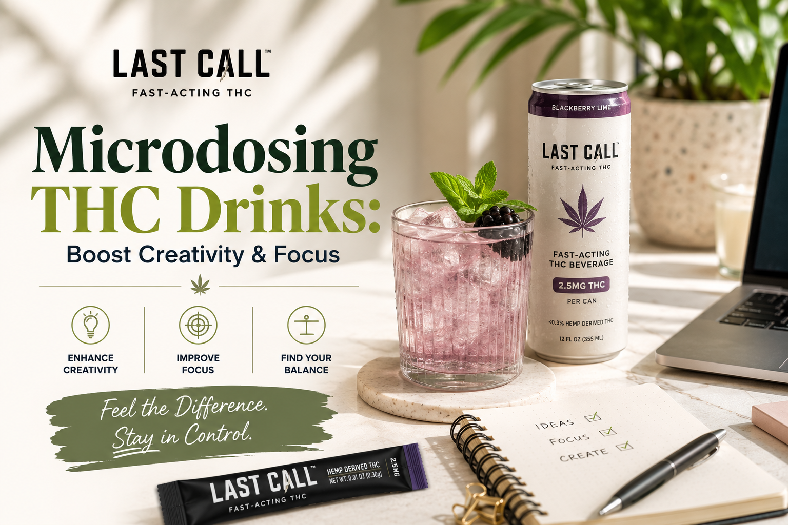 Microdosing THC Drinks: Boost Creativity & Focus